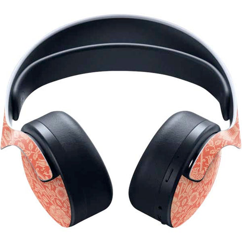 William Morris Pink & Rose PULSE 3D Wireless Headset for PS5 Skin