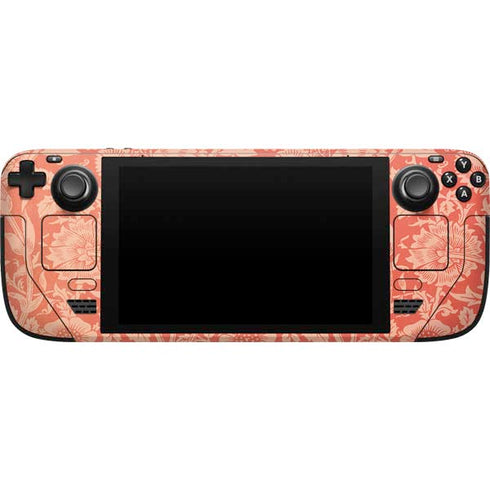William Morris Pink & Rose Steam Deck Handheld Gaming Computer Skin