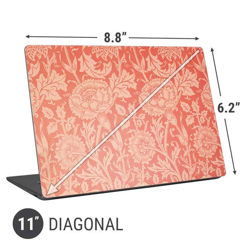 William Morris Pink & Rose Universal Laptop 11in (8.8 x 6.2in) Skin