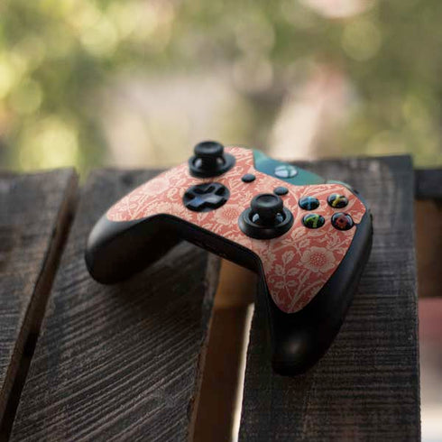 William Morris Pink & Rose Xbox One Controller Skin