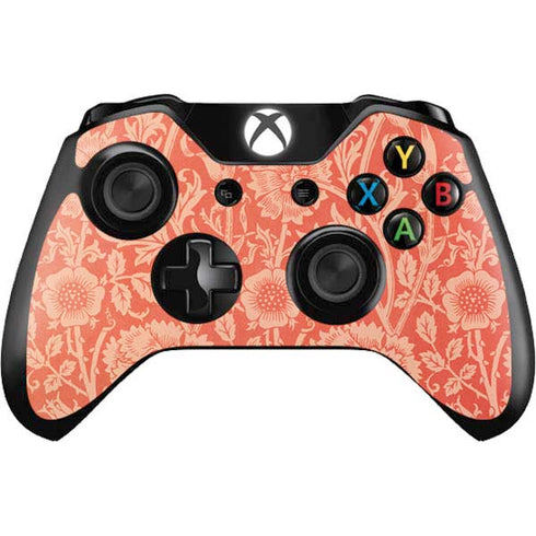 William Morris Pink & Rose Xbox One Controller Skin