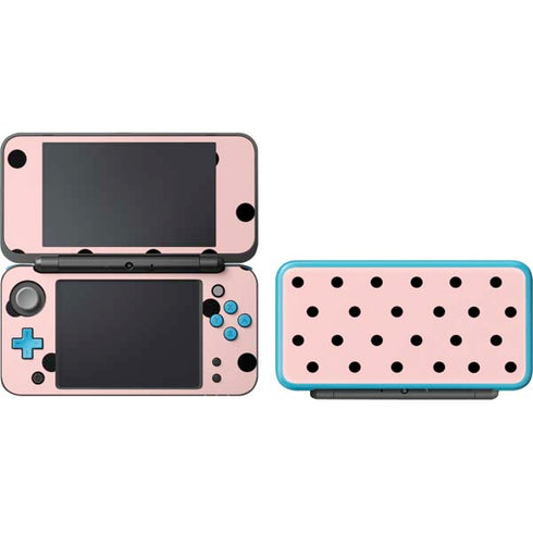 Pink and Black Polka Dots Nintendo 2DS XL (2017) Skin