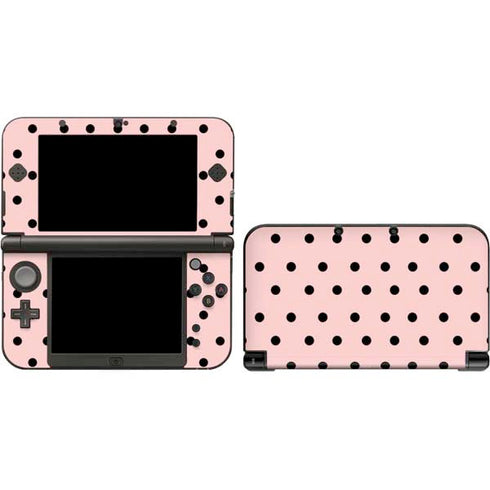 Pink and Black Polka Dots 3DS XL 2015 Skin