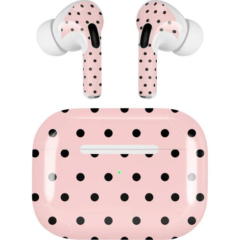 Pink and Black Polka Dots AirPods Pro 2nd Gen Skin