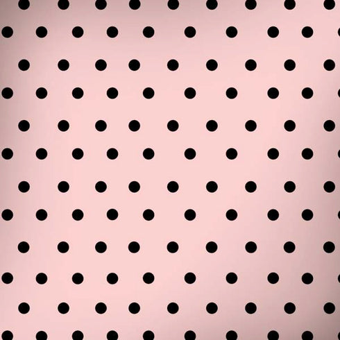 Pink and Black Polka Dots Dell Alienware Skin