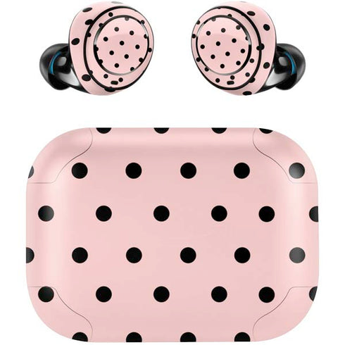 Pink and Black Polka Dots Amazon Echo Buds Skin