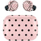 Pink and Black Polka Dots Amazon Echo Buds Skin
