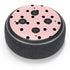 Pink and Black Polka Dots Amazon Echo Dot Skin