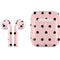 Pink and Black Polka Dots Apple AirPods 2 Skin