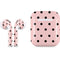 Pink and Black Polka Dots Apple AirPods Skin