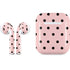 Pink and Black Polka Dots Apple AirPods Skin