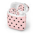 Pink and Black Polka Dots Apple AirPods Skin