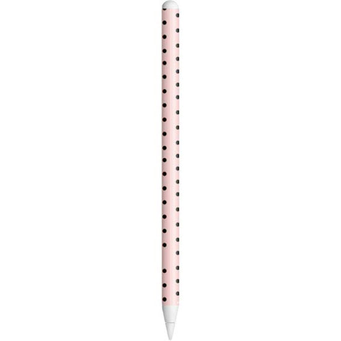 Pink and Black Polka Dots Apple Pencil (2nd Gen 2019) Skin