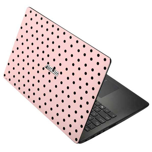 Pink and Black Polka Dots Asus X502CA 15.6 Skin
