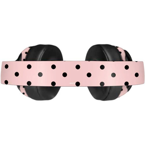 Pink and Black Polka Dots Beats Solo Pro Skin