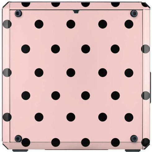 Pink and Black Polka Dots Cooler Master MasterBox Q300L Mini Tower Skin