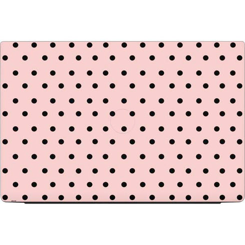 Pink and Black Polka Dots Dell Vostro Skin