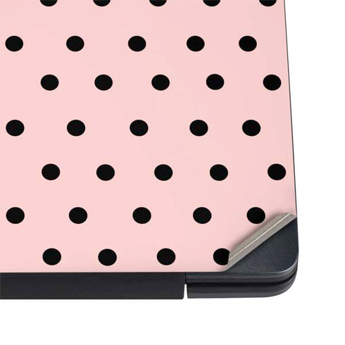 Pink and Black Polka Dots Dell Vostro Skin
