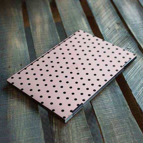 Pink and Black Polka Dots HP Envy Skin