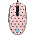 Pink and Black Polka Dots G203 Prodigy RGB Wired Gaming Mouse Skin