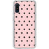 Pink and Black Polka Dots Galaxy A10e Clear Case