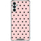 Pink and Black Polka Dots Galaxy A13 5G Clear Case