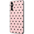 Pink and Black Polka Dots Galaxy A14 5G Skin
