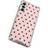 Pink and Black Polka Dots Galaxy A15 5G Clear Case