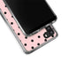 Pink and Black Polka Dots Galaxy A21 Clear Case