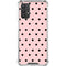 Pink and Black Polka Dots Galaxy A32 5G Clear Case