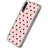 Pink and Black Polka Dots Galaxy A50 Clear Case