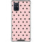 Pink and Black Polka Dots Galaxy A71 5G Clear Case