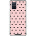 Pink and Black Polka Dots Galaxy A71 5G Clear Case