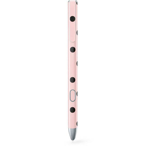 Pink and Black Polka Dots Galaxy Book 12in Skin