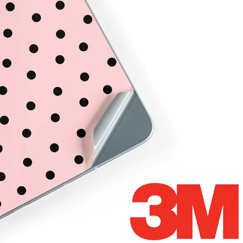 Pink and Black Polka Dots Galaxy Book 12in Skin