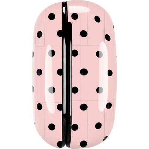 Pink and Black Polka Dots Galaxy Buds Live Skin