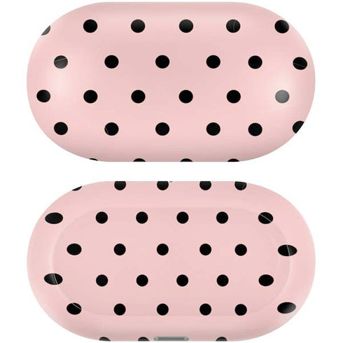 Pink and Black Polka Dots Galaxy Buds Plus Skin