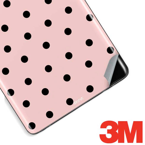 Pink and Black Polka Dots Galaxy Note 8 Skin