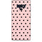 Pink and Black Polka Dots Galaxy Note 9 Skin