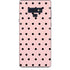 Pink and Black Polka Dots Galaxy Note 9 Skin