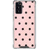 Pink and Black Polka Dots Galaxy Note20 5G Clear Case