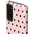 Pink and Black Polka Dots Galaxy Note20 5G Pro Case