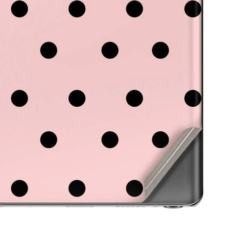 Pink and Black Polka Dots Galaxy Note20 5G Skin