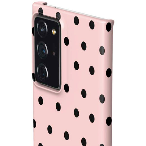 Pink and Black Polka Dots Galaxy Note20 Ultra 5G Lite Case