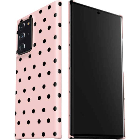 Pink and Black Polka Dots Galaxy Note20 Ultra 5G Lite Case