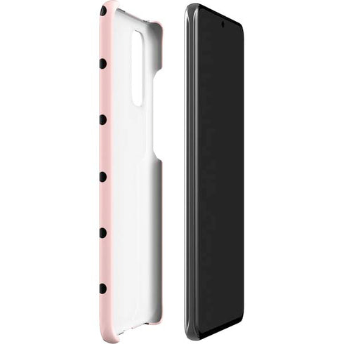 Pink and Black Polka Dots Galaxy S20 Lite Case