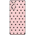 Pink and Black Polka Dots Galaxy S20 Skin