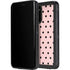 Pink and Black Polka Dots Galaxy S20 Waterproof Case