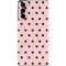 Pink and Black Polka Dots Galaxy S21 5G Skin