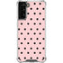 Pink and Black Polka Dots Galaxy S21 Plus 5G Clear Case